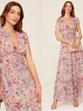 Shoshanna Zahra Floral Gown Maxi Dress in Size 6